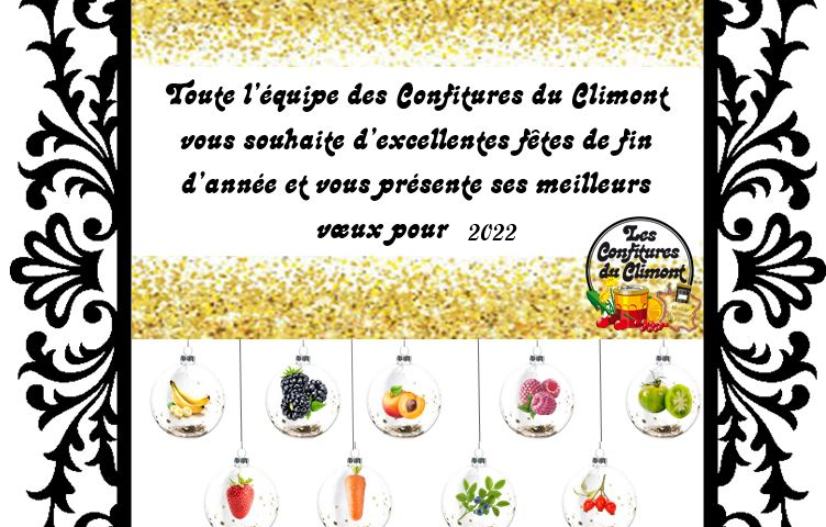 voeux 2022 Les Confitures du Climont